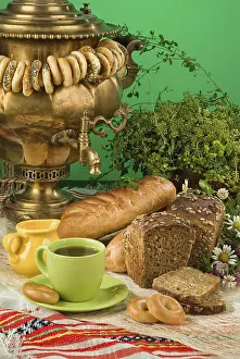 Studio Bread Photography Prints: Different kinds of bread on a studio background