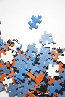 Deserted Studio Shot Prints: Different puzzle pieces