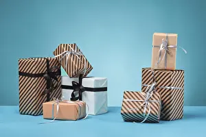 Festive Holiday Gifts Prints: Different sizes, striped and plain