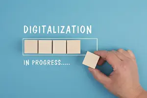 AI Technology Prints: Digitalization in progress, artificial intelligence