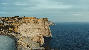Sunset In Southern Europe Prints: Dingli cliffs during sunset on Malta