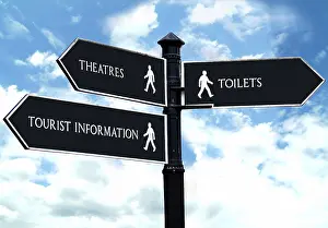 Directional Arrow Prints: Direction sign