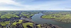 United Kingdom River Scenes Prints: Dittisham and River Dart, Devon