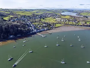 British Landscapes Prints: Dittisham and River Dart, Devon
