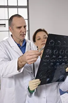 Doctor Consultation Prints: Two doctors looking at an x-ray