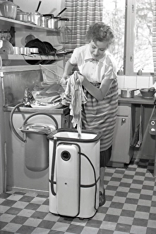 Cleanliness And Tidiness Prints: Doing the laundry in the 1950s