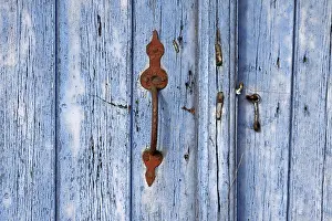 Empty Wooden Structure Prints: Door detail