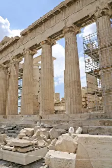 Ancient Greek Ruins Prints: Doric columns of the Parthenon