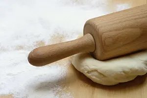 Sweet Treats Preparation Prints: Dough roller on dough