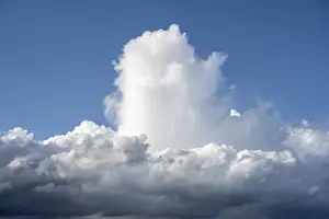 Cumulus Clouds Germany Prints: Dramatic cloud formation, fast rising (cumulus) clouds
