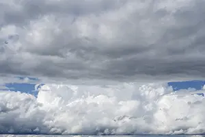 Southern German Landscape Prints: Dramatic cloud formation, filling the format