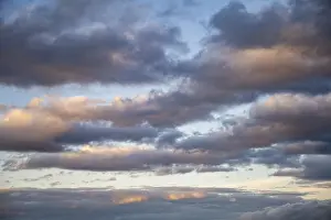Overcast European Sky Prints: Dramatic cloud formation, filling the format