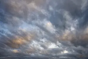 Central European Skies Prints: Dramatic cloud formation, filling the format