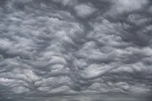 Overcast Sky With Clouds Prints: Dramatic cloud formation, format-filling