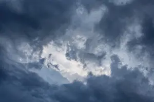 Cloud Formation Germany Prints: Dramatic cloud formation in front of a summer thunderstorm