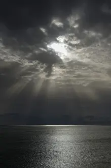 Dark Cloudy Sky Europe Prints: Dramatic cloud formation, thunderstorm atmosphere