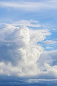 Uninhabited Cloudy Landscapes Prints: Dramatic Clouds on blue sky, England