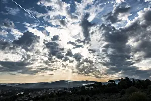 Southern Europe Evening Light Prints: Dramatic clouds in the sky, Florence