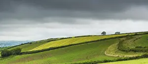 Deserted Beaches UK Prints: Dramatic clouds and sky over Labrador Bay