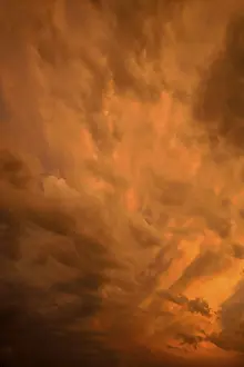 Dramatic Clouds Prints: Dramatic clouds in the sky, after sunset