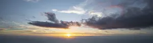 Deserted Sunset Prints: Dramatic clouds, sunset