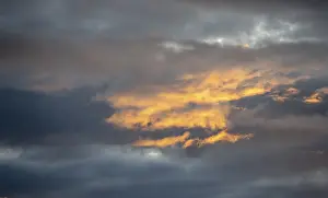 Dramatic Sunset Norway Prints: Dramatic clouds at sunset, Bodo