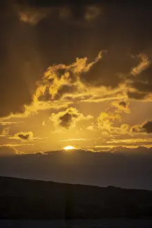 Southeast Europe Landscapes Prints: Dramatic clouds, sunset, Cyclades
