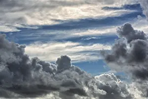 European Deserted Landscapes Prints: Dramatic cloudy sky, Clifden, Galway