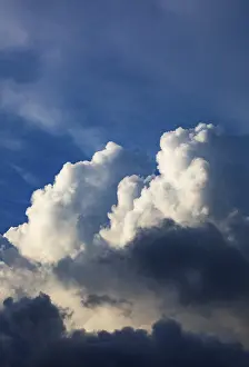 Cumulus Humilis Cloud Prints: Dramatic cloudy sky with clouds (cumulus)