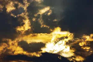 Upper Austria Landscape Photography Prints: Dramatic cloudy sky in the morning
