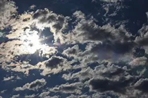 Dramatic Cloudy Skies Prints: Dramatic cloudy sky with sunbeams