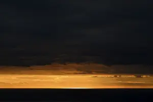 Dramatic Cloudy Sky Prints: Dramatic cloudy sky at sunset, Arco da Calheta