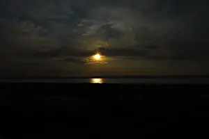 Dramatic Cloudy Sky Prints: Dramatic cloudy sky at sunset, dark clouds