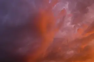 Dramatic Cloudy Sky Prints: Dramatic cloudy sky against thunderstorm