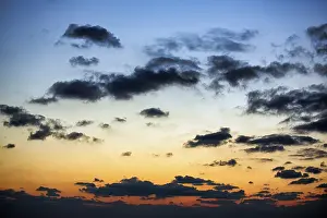 Dramatic Evening Sky Prints: Dramatic evening sky at dusk, wallpaper