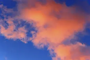 Red Clouds At Sunset Prints: Dramatic evening sky with red clouds at sunset