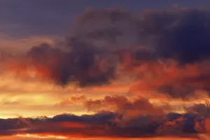 Dramatic Evening Sky Prints: Dramatic evening sky at sunset