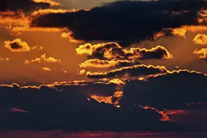 Dramatic Evening Sky Prints: Dramatic evening sky at sunset