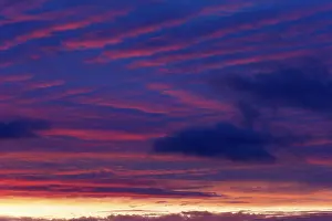 Dramatic Evening Sky Prints: Dramatic evening sky at sunset