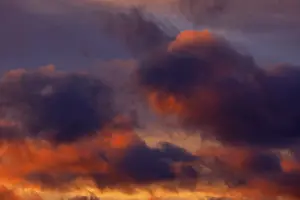 Atmospheric Light Of The Setting Sun Prints: Dramatic evening sky at sunset
