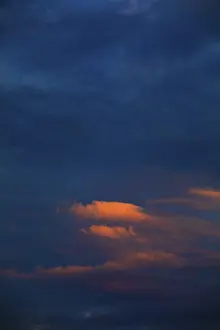 No People Evening Shot Prints: Dramatic red cloudscape at dusk