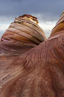 Wilderness Environment Prints: Dramatic sandstone formations with sweeping curves