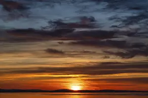Lake Constance Prints: Dramatic Sunset on Lake Constance Print, Austria