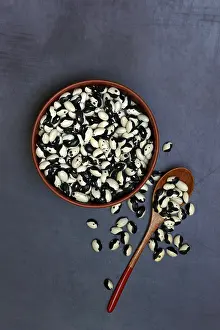 Dried Beans Prints: Dried beans in shell with spoon