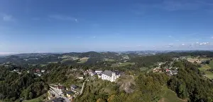 Austria Aerial Landscape Photo Prints: Drone image, Sankt Thomas am Blasenstein