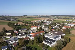 Austria Drone Photography Landscape Prints: Drone image, view of Buchkirchen