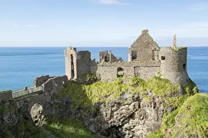 Prints of Dunluce Castle, Atlantic Coast, County Antrim, Northern Ireland, United Kingdom Castle Prints: Dunluce Castle Print, Northern Ireland