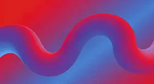 Modern Illustration Prints: A dynamic design featuring a flowing