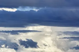 Blue Sky Photography Europe Prints: Dynamic mix of different cloud formations