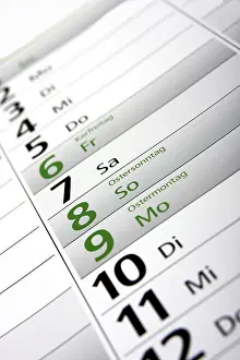 Deserted Calendar Page Prints: Easter